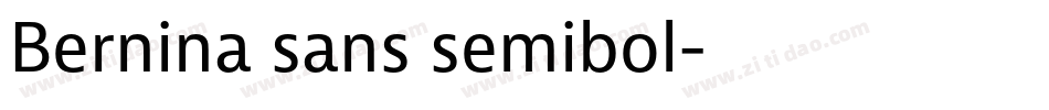 Bernina sans semibol字体转换